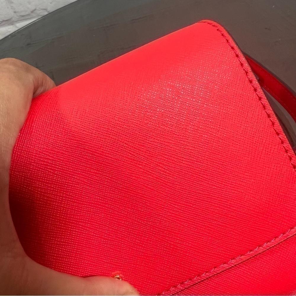 MICHAEL KORS Saffiano Leather 3-in-1 Crossbody. Jet Set Travel bag NWT Coral - Picture 4 of 14